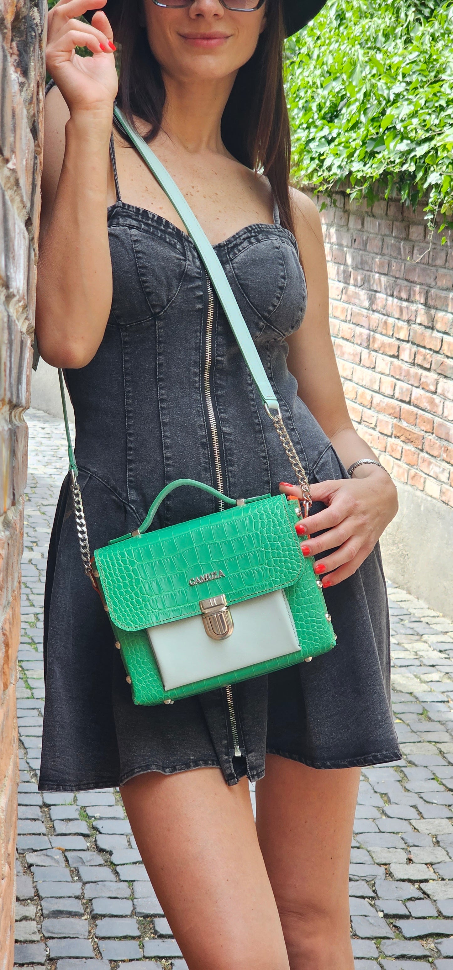 Girl Boxy Green Print