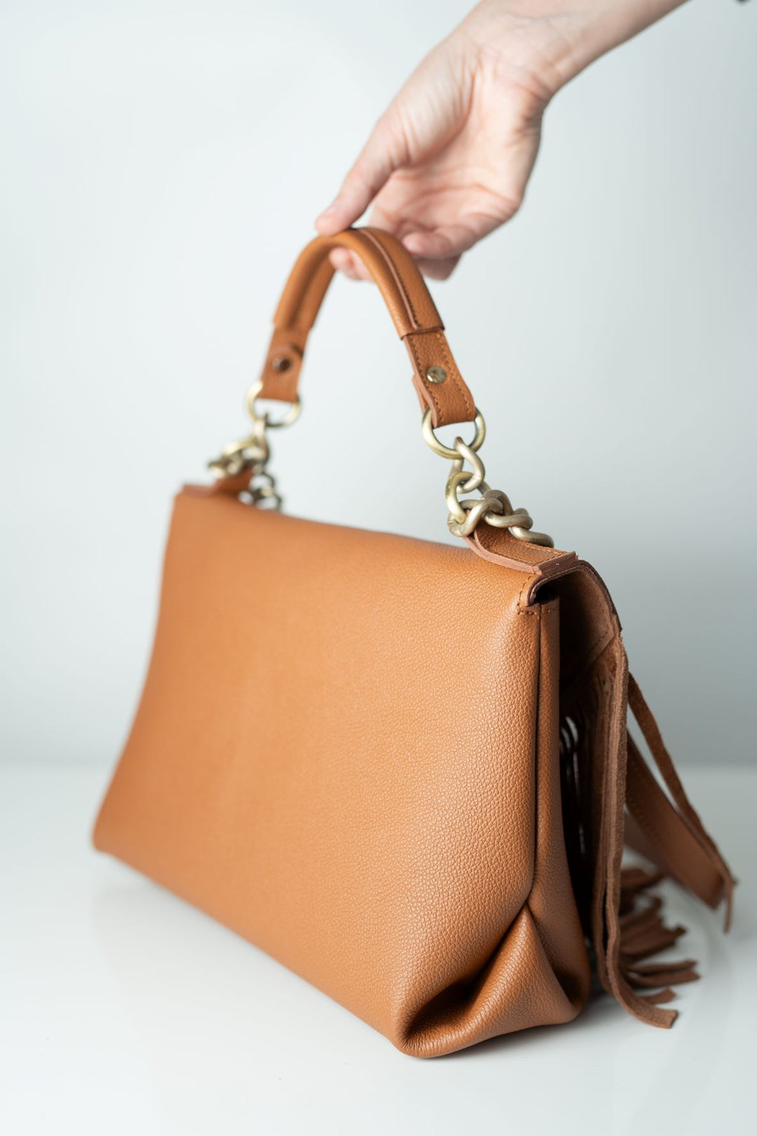 Elegant Fringe Brown