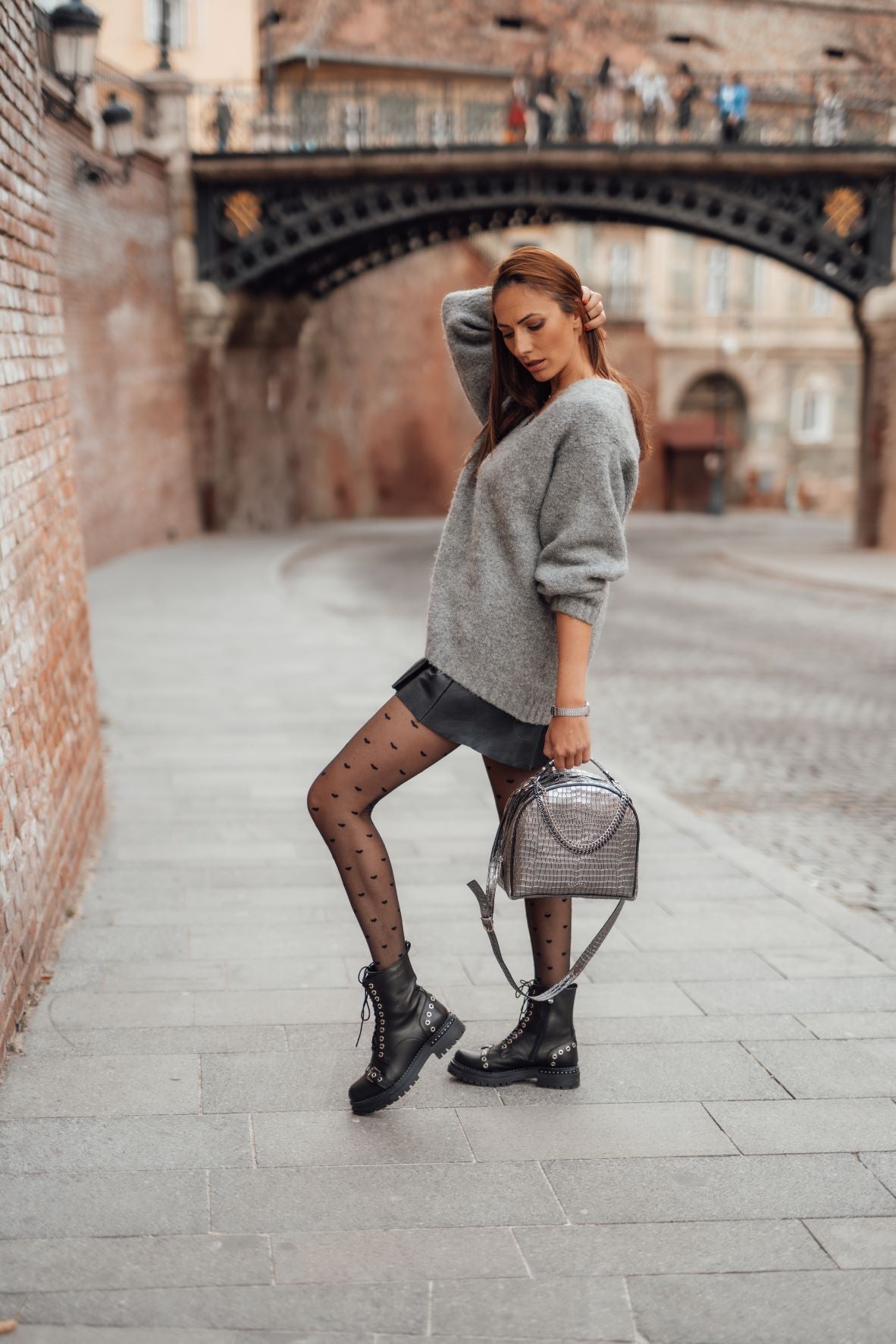 Girl Infinity Metal croco