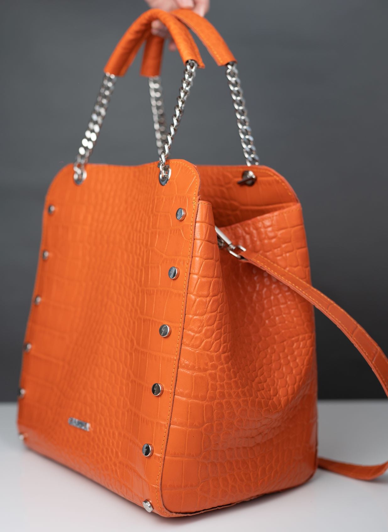 Designer Muza Croco Portocaliu