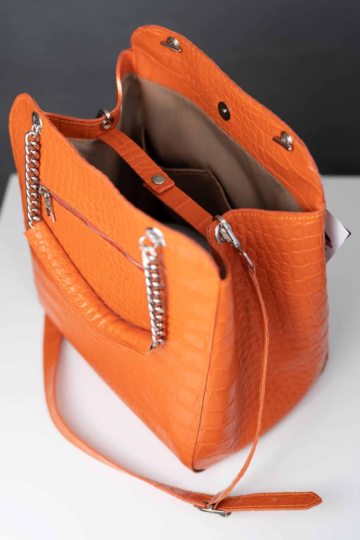Designer Muza Croco Portocaliu