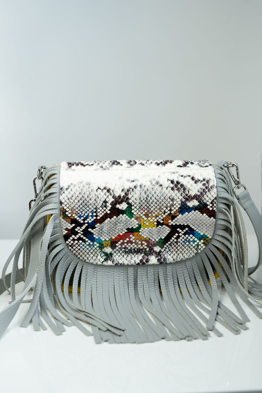 Crazy Fringe Gri deschis