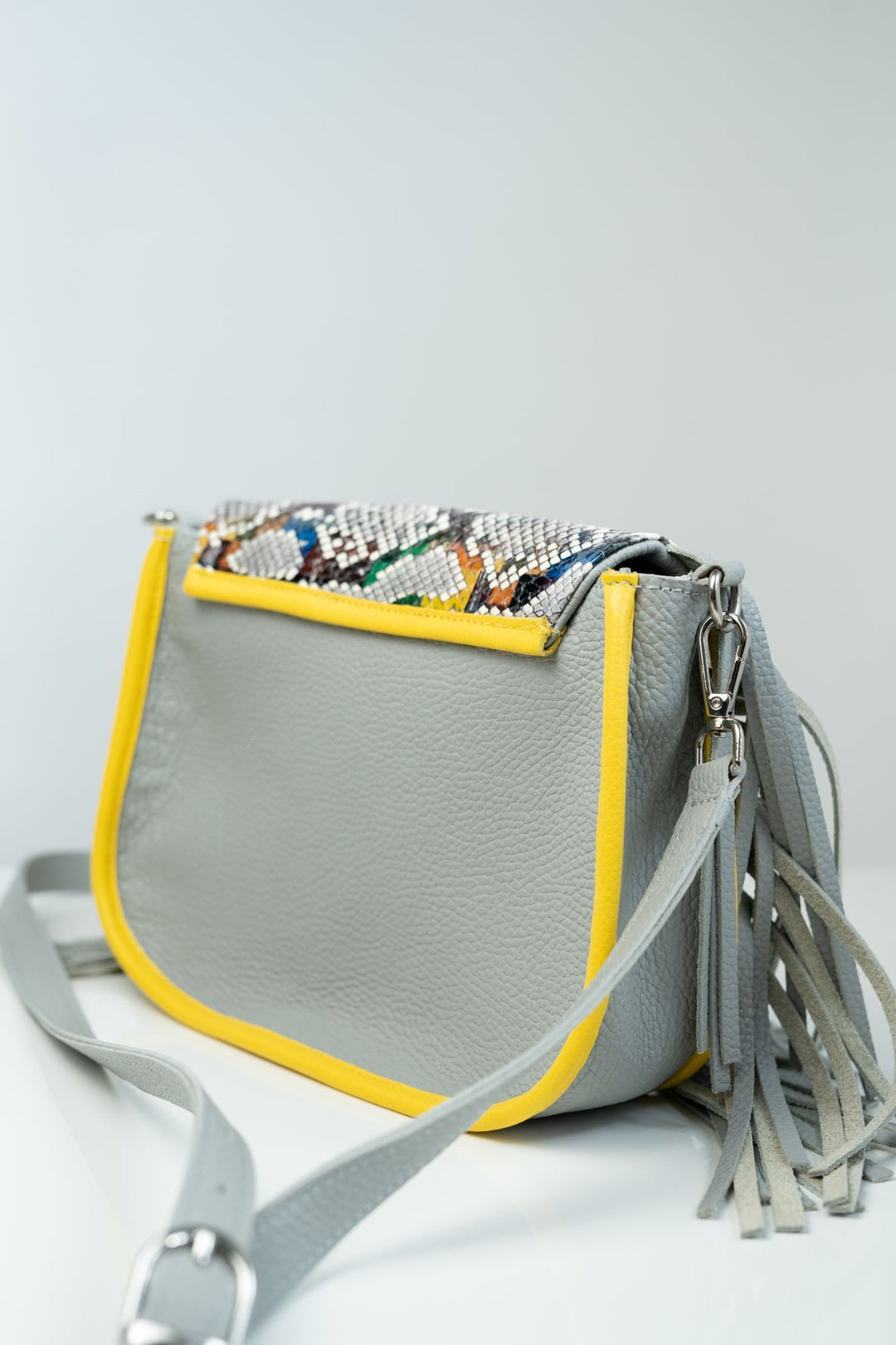 Crazy Fringe Gri deschis