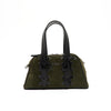 MUSE- geanta piele velur, marime medie, de zi - Green