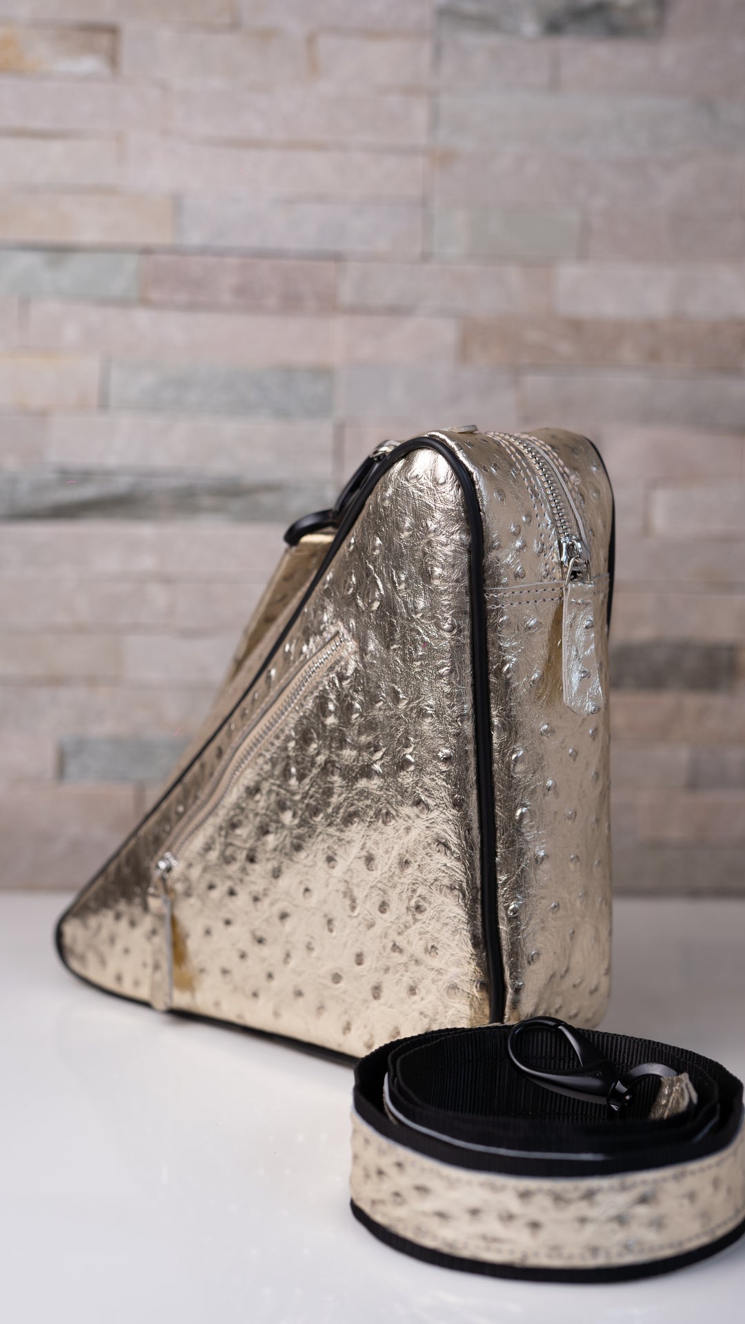 Medium Triangle Gold Light