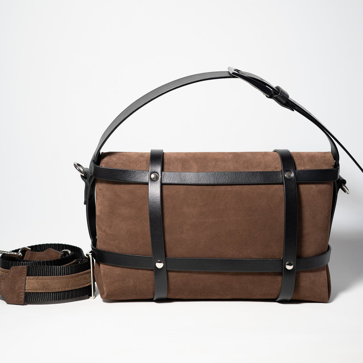 Girl AXIS- genuine leather suede bag, large size, casual