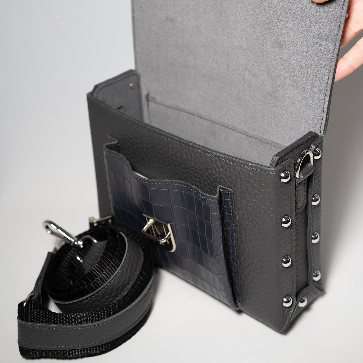 Girl Boxy - genuine leather bag, medium size, everyday bag