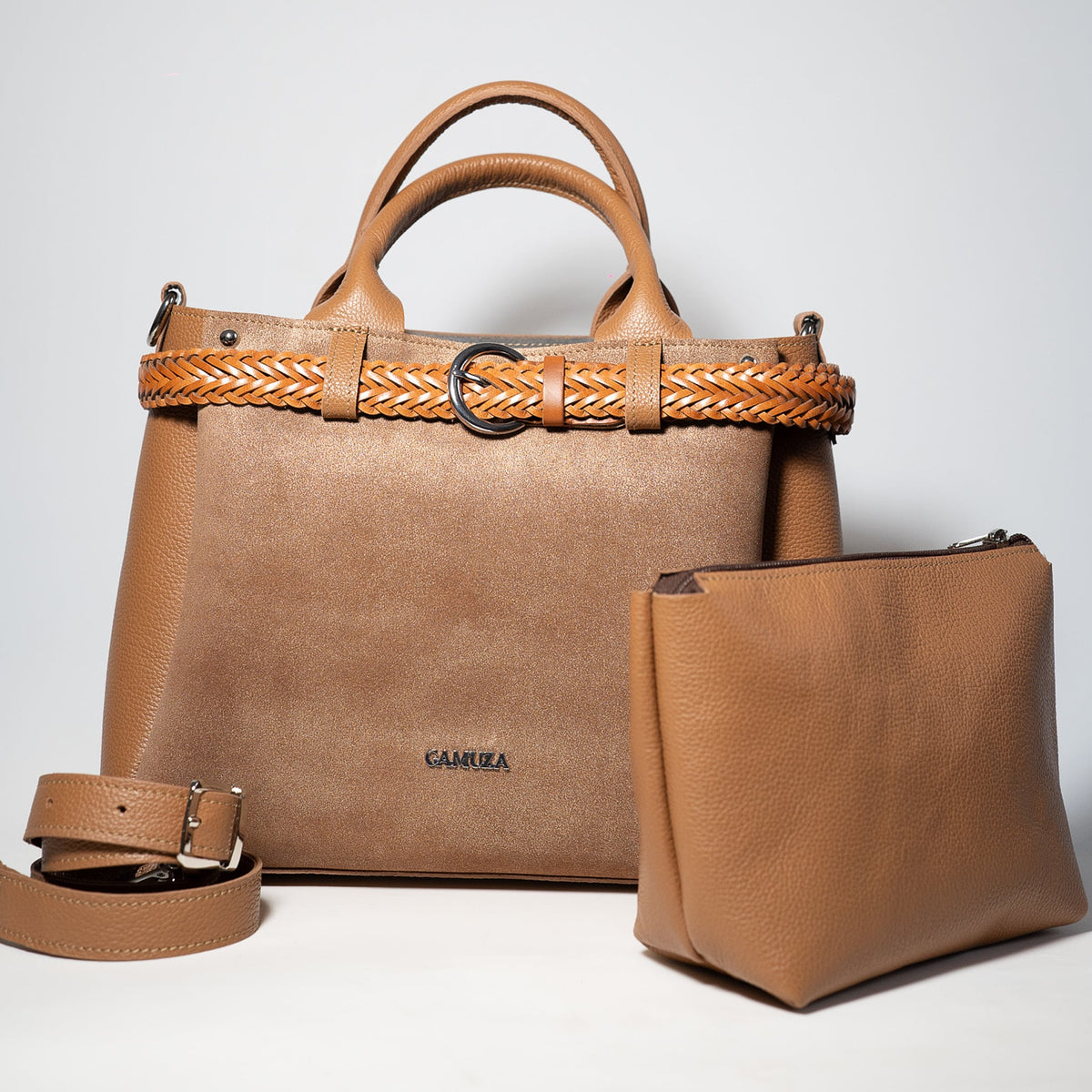 GIRL URBAN MC-geanta piele naturala, marime mare, curea ornamentala