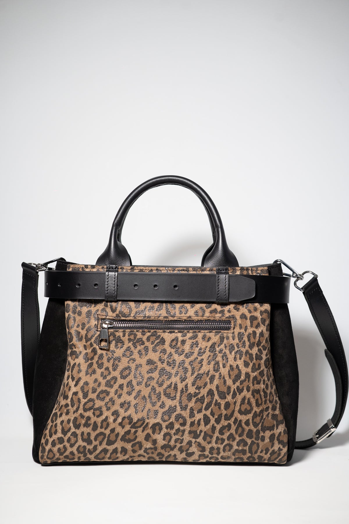 GIRL URBAN MC-geanta piele naturala, marime mare, curea ornamentala