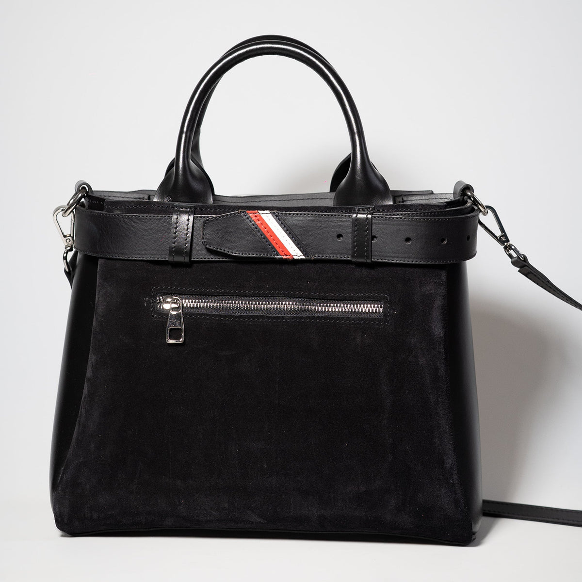 GIRL URBAN MC- genuine leather suede bag, casual, large size