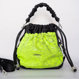 BLOOM-genuine leather bag, bucket style, medium-large size
