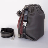 BLOOM-genuine leather bag, bucket style, medium-large size
