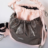 BLOOM-genuine leather bag, bucket style, medium-large size