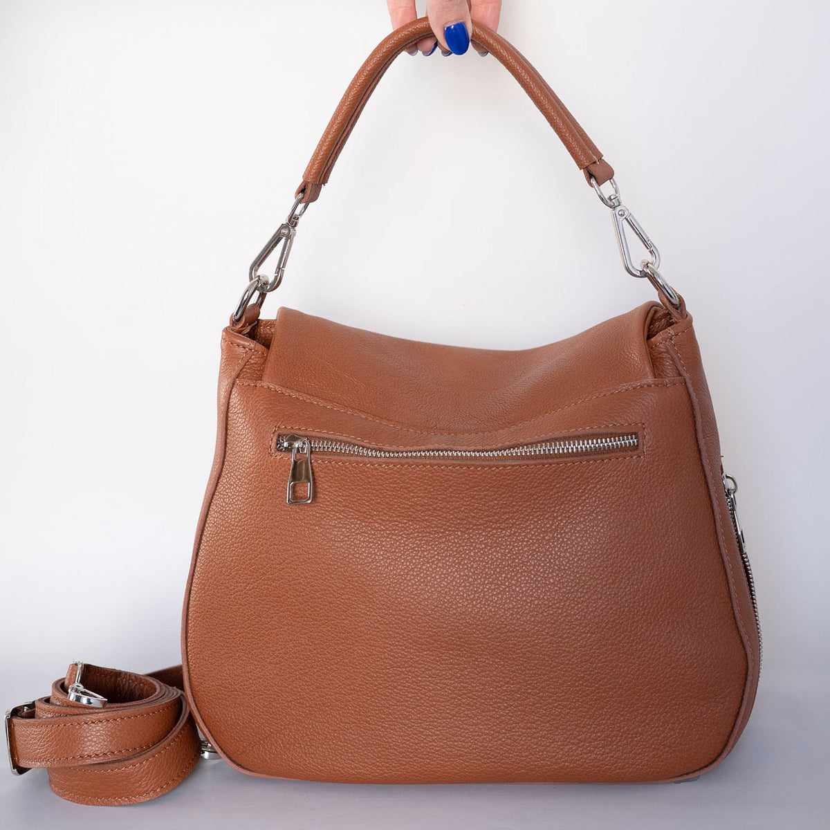 FREEDOM - genuine leather shoulder bag, medium-large size