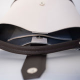 LADY LINE - genuine leather bag, bucket style, medium size