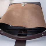 LADY LINE - genuine leather bag, bucket style, medium size