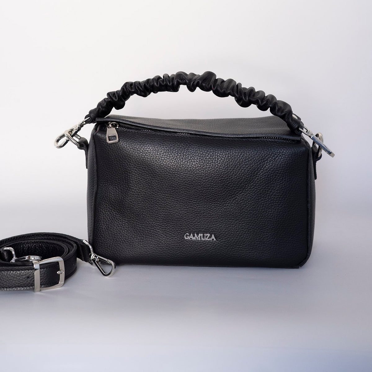 SIMPLE PUZZLE - genuine leather bag, elegant, medium size