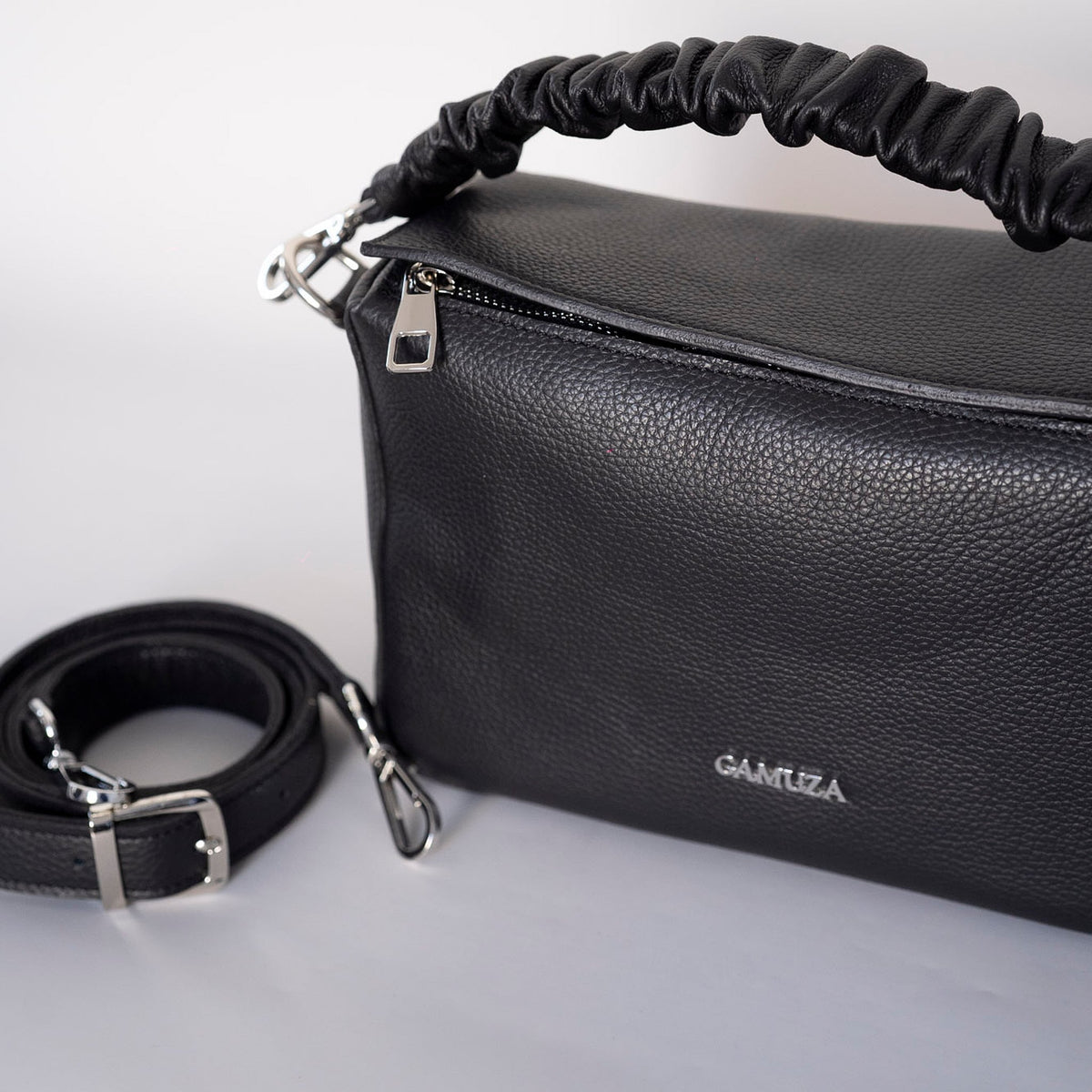 SIMPLE PUZZLE - genuine leather bag, elegant, medium size