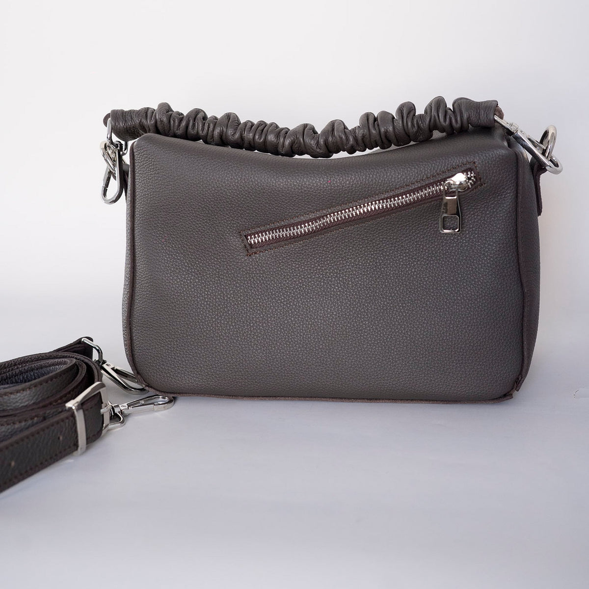 SIMPLE PUZZLE - genuine leather bag, elegant, medium size