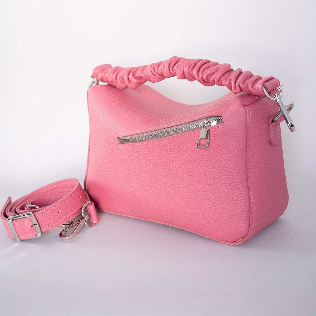SIMPLE PUZZLE - genuine leather bag, elegant, medium size