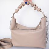 BUMERANG Rock - medium genuine leather bag with chain accessory