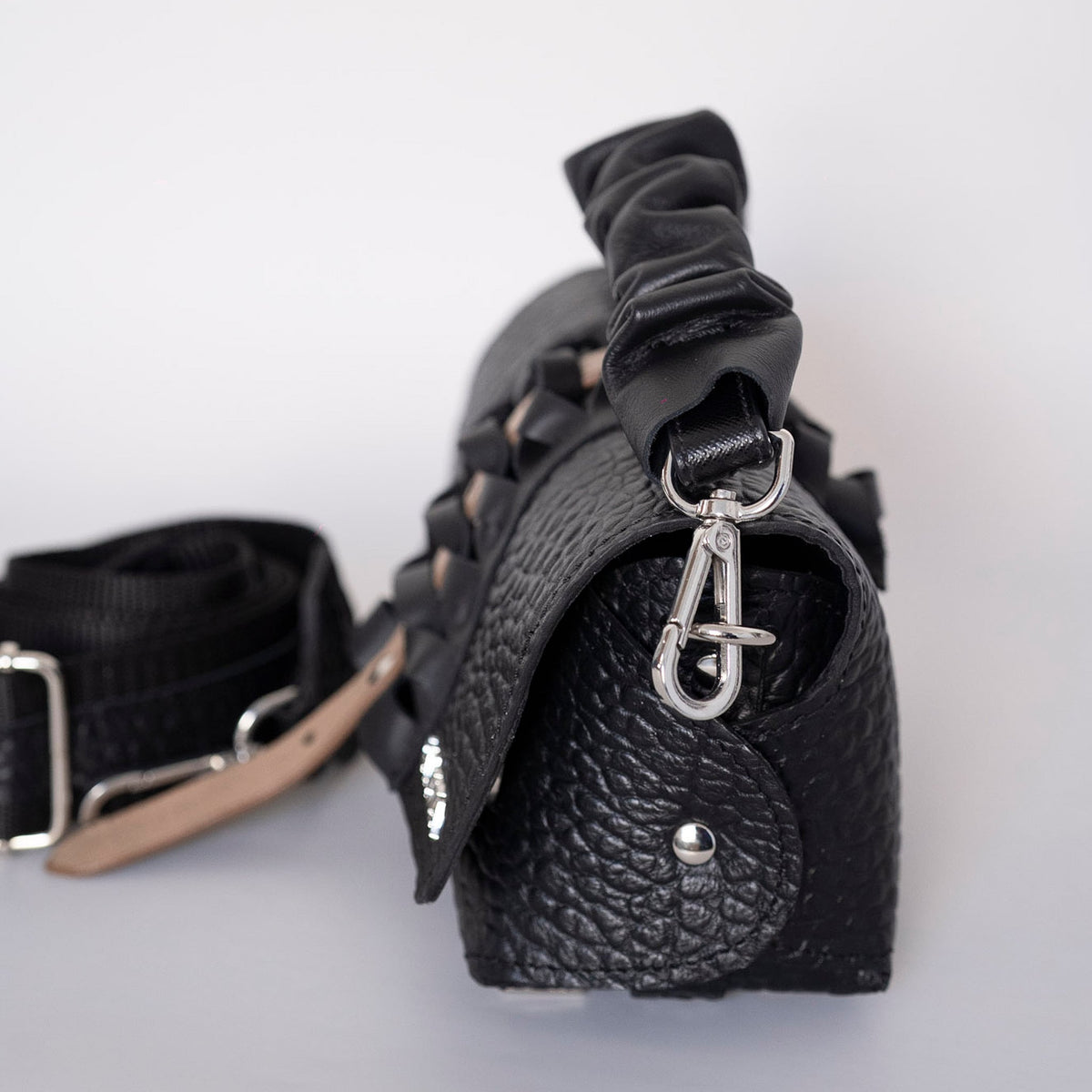 LOLY - genuine leather bag, casual, small size