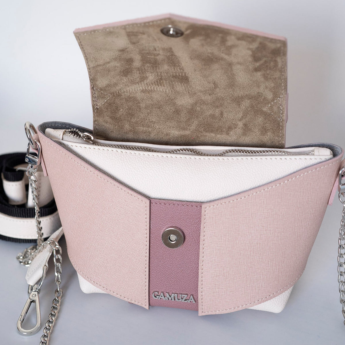 PINATA - genuine snakeskin leather bag, elegant, medium size