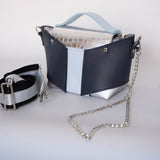 PINATA - genuine snakeskin leather bag, elegant, medium size