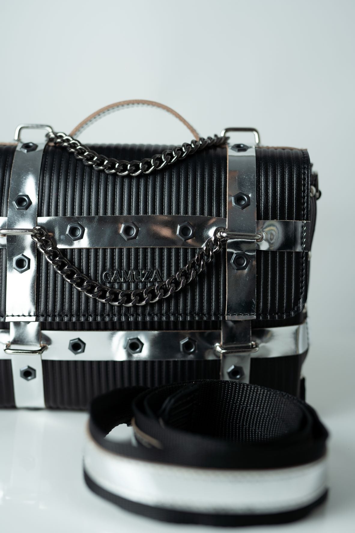 Cosmos Rock-genuine leather bag, medium size