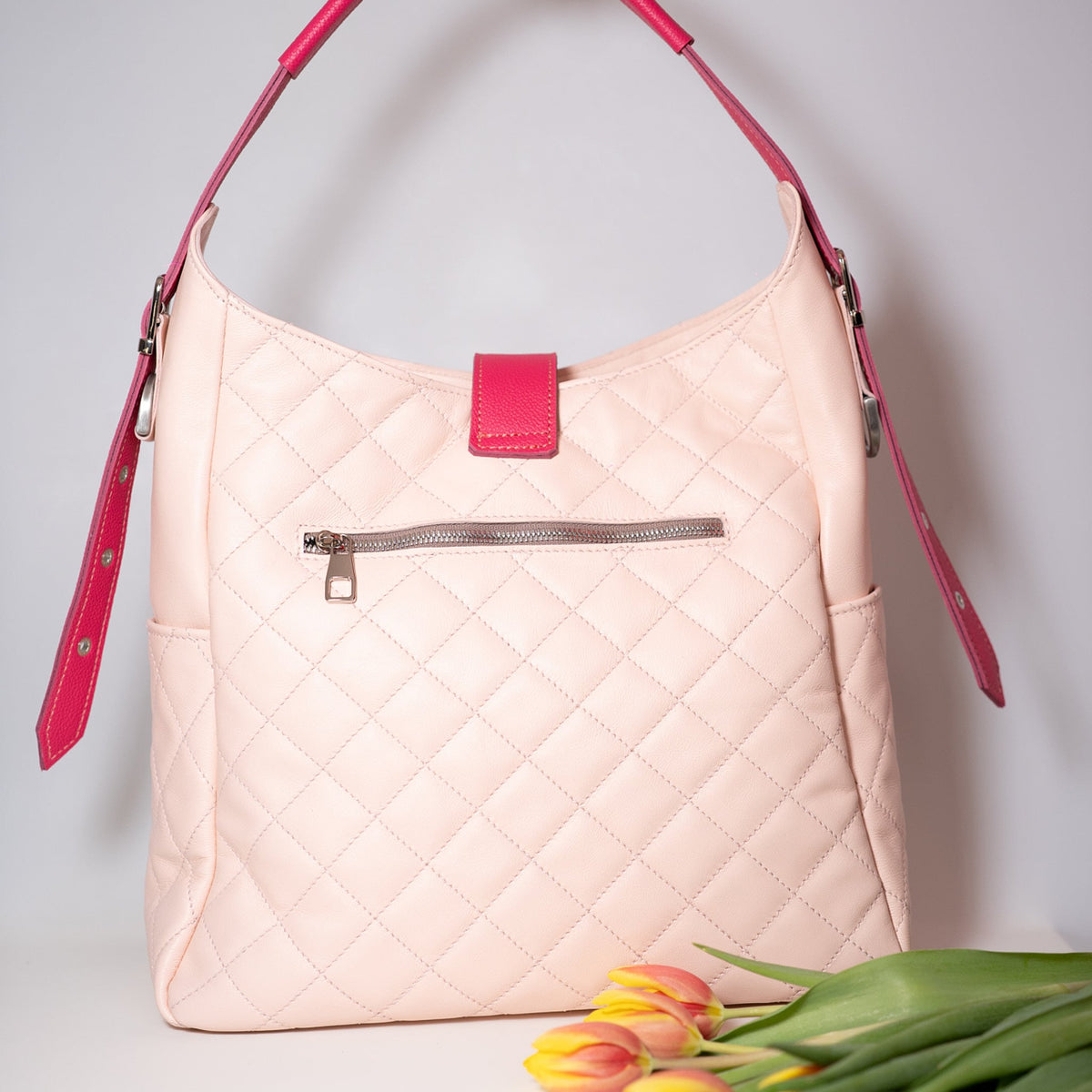 GIRL GLAMOUR M- geanta piele naturala, marime mare, de zi