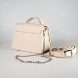 CARMEN - genuine leather bag, small size, with chain