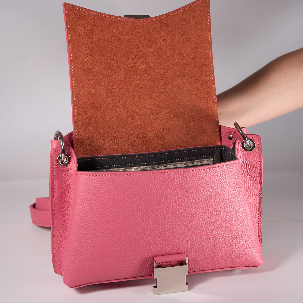 Wings - genuine leather, medium size, casual