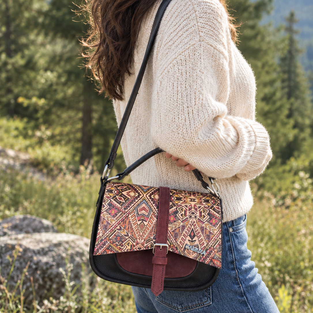 Girl BOEMA N-medium-sized genuine leather daytime bag