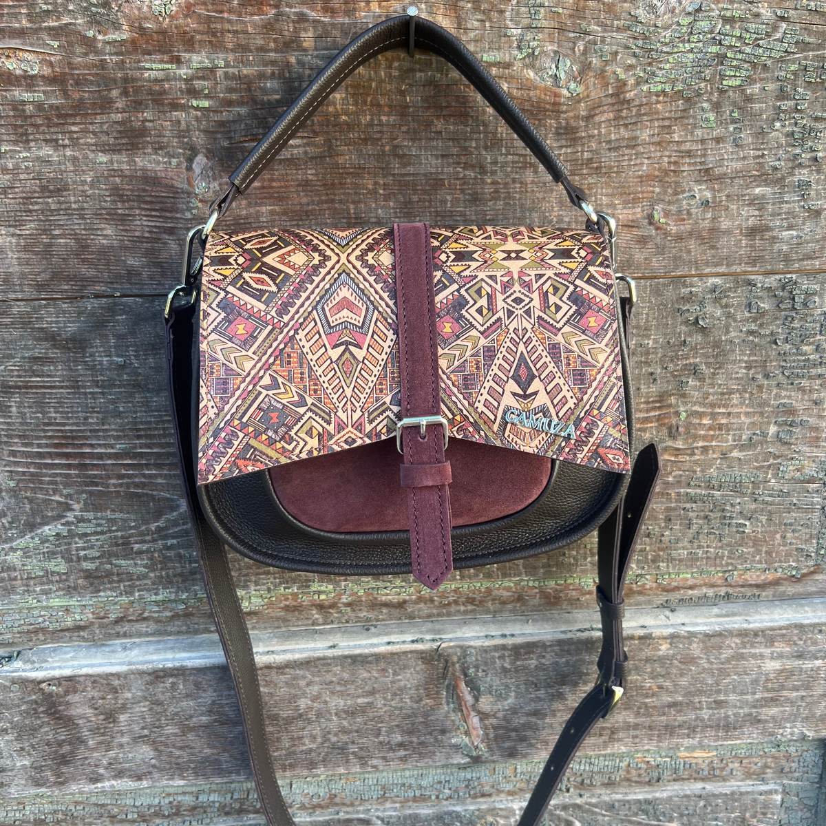 Girl BOEMA N-medium-sized genuine leather daytime bag