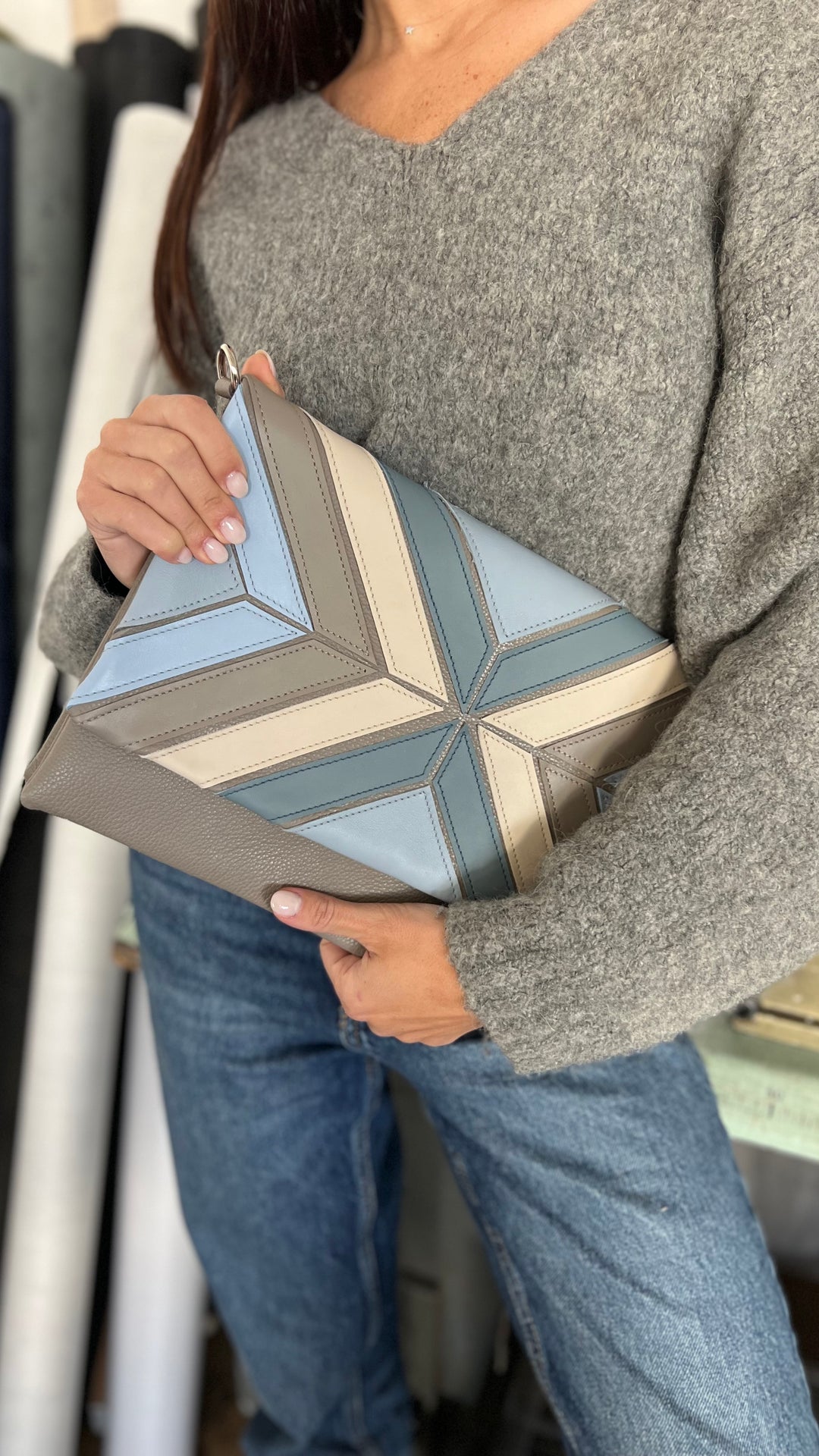 Geanta-plic Girl Elements Grey