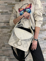 Girl BRAVE - geanta piele naturala, marime medie-mare, de umar
