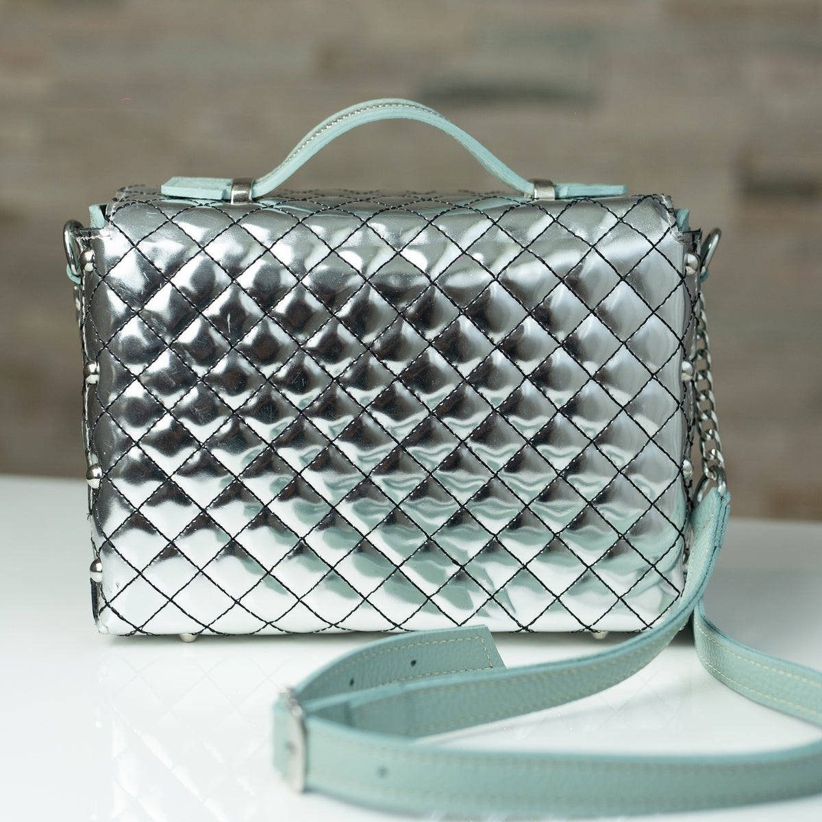 Girl Boxy - genuine leather bag, medium size, everyday bag