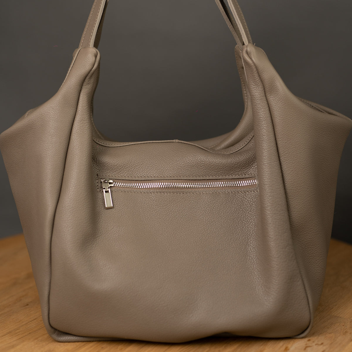 Girl Vision - genuine leather bag, casual, large size