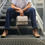 Girl Boxy -piele naturala, marime medie, de zi