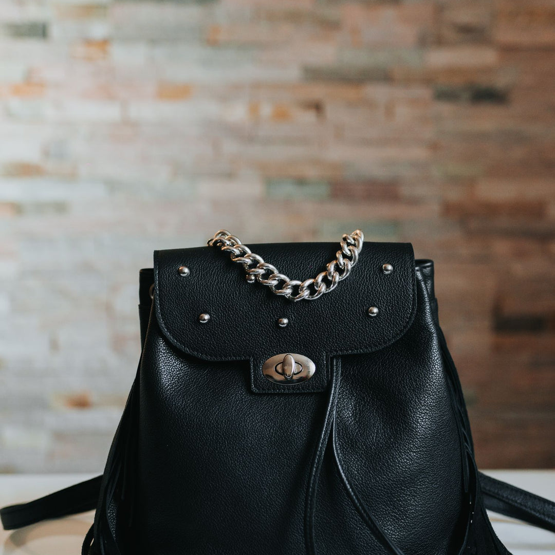 Backpack Fringe Black