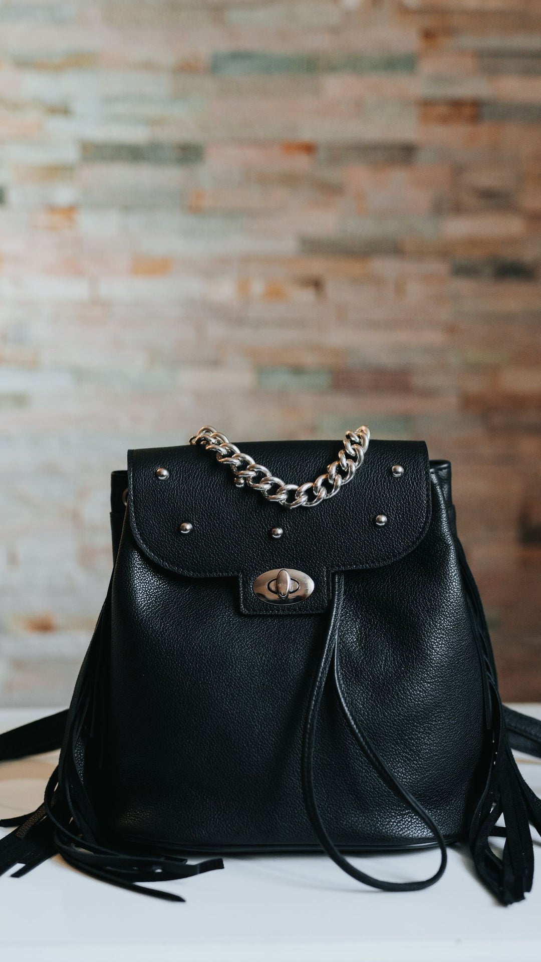 Backpack Fringe Black